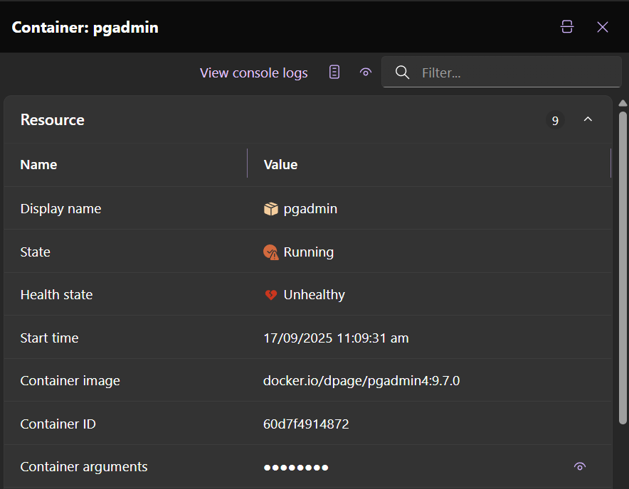 Screenshot of property grid with icons.